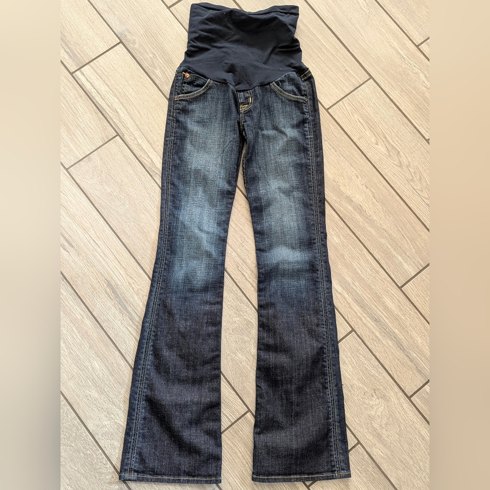 Hudson Maternity Bootcut Flare Jeans Dark Wash Flare Denim Size 26